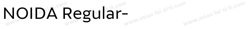 NOIDA Regular字体转换